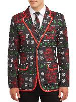 Holiday Time Men’s Blazer & Tie Set (4 c