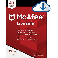 McAfee Live Safe, Unlimited Devices, Antivirus Sof