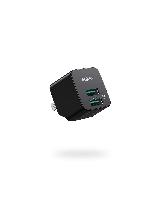 AUKEY Dual USB Wall Charger w/ Foldable Plug $5 @