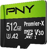 PNY 512GB Premier-X Class 10 U3 V30 microSDXC Flas