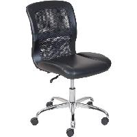 Mainstays Mid-Back Vinyl Mesh Office Chair (Black)