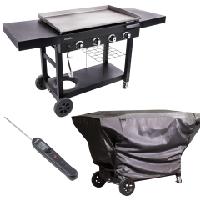 Char-Broil 4-Burner Gas Flat Top Griddle + Soft Co