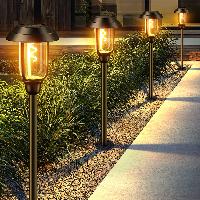 LETMY Solar Pathway Lights Outdoor, 8 Pack Upgrade