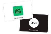 Save 10% on $100 Uber and Uber Eats gift cards