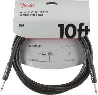 Fender Professional Series Guitar Cable 10 ft Blac