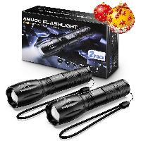 2-Pack Amuoc LED S2000 Lumens Flashlights, Outdoor