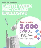 At Staples – Earth week Recycle offer 2000 p