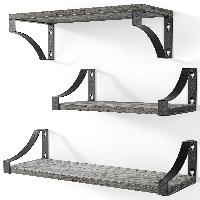 3-Pack AMADA Home-Furnishing Shelves (Grey) $10 @ 