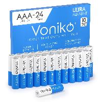 24-Pack Voniko Premium Grade AAA Batteries $6.45 w