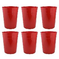 6-Count Red Cup 3-Gallon Plastic Trash Can $4.56 (