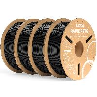 ELEGOO Rapid PETG Filament 1.75mm Black 4KG (4, 1K