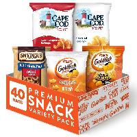 40-Count Snack Variety Pack: Goldfish Crackers, Sn