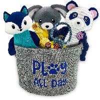 6-Piece Posh Paws Dog Toys & “Play All D