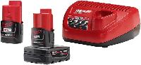 Milwaukee M12 12-Volt Lithium-Ion 4.0 Ah & 2.0