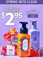 All Hand Soaps (foaming + Bar + Gel) – $2.95