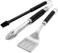 3-Piece Weber Precision Grill Tool Set (Tongs, Spa