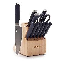 12-Piece GreenPan Titanium Coated Knife Block Set 