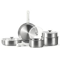 CAROTE 10 Piece Stainless Steel Pots and Pans Indu