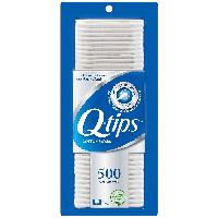 Q-Tips Cotton Swabs: 750-Count $3.58, 500-Count $3