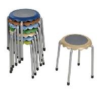 8-Piece ECR4Kids Daisy Stackable Stool Set (Eartht