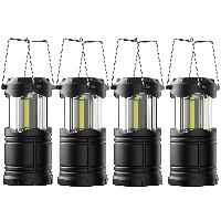 4 Pack Lichamp LED Camping Lanterns, Battery Power