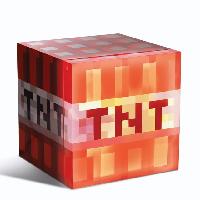 6.7-Liter 9-Can Minecraft LED Lit Mini Fridge: Red