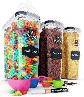 3-Pack Chef’s Path 4L Airtight Cereal/Food C