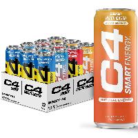 12-Pack 12-Oz C4 Smart Energy Drinks (Brain & 