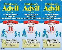 3-Pack 4-Oz Advil Children’s Dye-Free Ibupro
