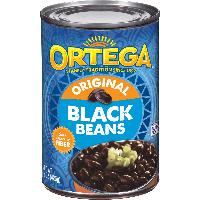 Ortega Black Beans, Original Flavor, 15 Ounce (Pac