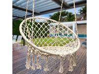 Sorbus: Hanging Macrame Rope Chair $45, Hanging Ma