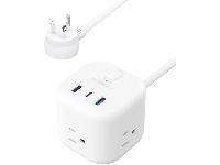 5′ AmazonBasics 3 Outlet 3 USB Port Power St
