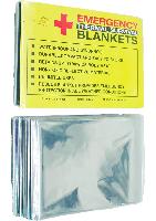 4 Pack Emergency Thermal Survival Blankets, Mylar 