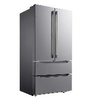 Midea 22.5 cu. ft. French 4-Door Refrigerator in S