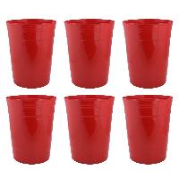 6-Count Red Cup 3-Gallon Plastic Trash Can $4.56 (