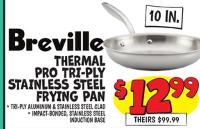 Breville Thermal Pro 10″ Clad Stainless Stee