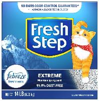 14-Lb Fresh Step Clumping Cat Litter w/ Extreme Od