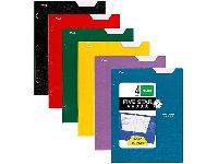 6-Pack Five Star 4 Pocket Folders w/ Writable Labe