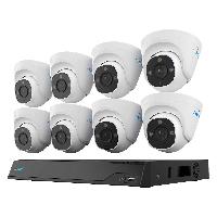 Reolink 12MP 8 dome cameras + NVR (16 channel) PoE