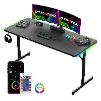 55″ GTRACING Large RGB Gaming Desk $70 + Fre