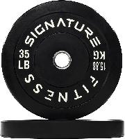 35-lbs Pair Signature Fitness 2″ Olympic Bum