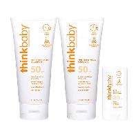 Thinkbaby Sunscreen Lotion SPF 50, 6 fl oz Duo and