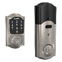 Schlage Camelot Satin Nickel Electronic Connect Sm