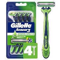 [S&S] $3.64: 4-Count Gillette Sensor3 Sensitiv