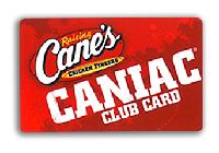Existing/Eligible Raising Cane’s Caniac Club