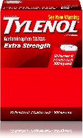 Tylenol Extra Strength Caplets, Pain Reliever Feve