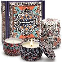 4 Pack 4.4 oz Scented Candles Gift Set w/ MInt, La