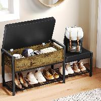 Yitahome Shoe Rack w/ Cushioned Storage Bench &
