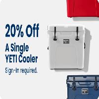 20% off all Coolers at Academy including Yeti