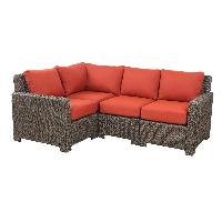 Hampton Bay Laguna Point Wicker Patio Sectional w/